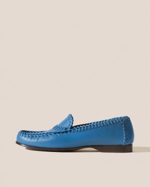 Men's Hereu Sastre Braided Seams Pull-on Loafers Blue | Canada-73UMTRWZE