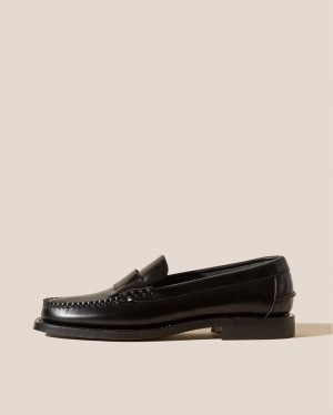 Men's Hereu Sineu Interlaced-detail Slip-on Loafers Black | Canada-82WSJEPNX