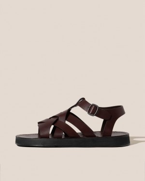 Women's Hereu Beltra Fisherman Sandals Dark Brown | Canada-38VWKUNGC