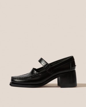 Women's Hereu Blanquer Heeled Mary Jane Loafers Black | Canada-83FUSMPLT