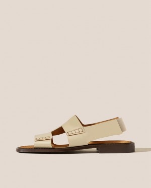 Women's Hereu Llaut Square Slingback Sandals Beige | Canada-25UOEFZCP