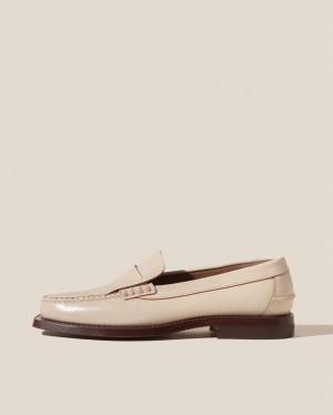 Women's Hereu Sineu Interlaced-detail Slip-on Loafers Beige | Canada-12ZBGTYMA