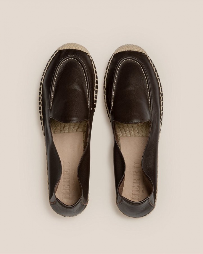 Men's Hereu Senyor Slip-on Espadrilles Dark Brown | Canada-48YLFKPVJ