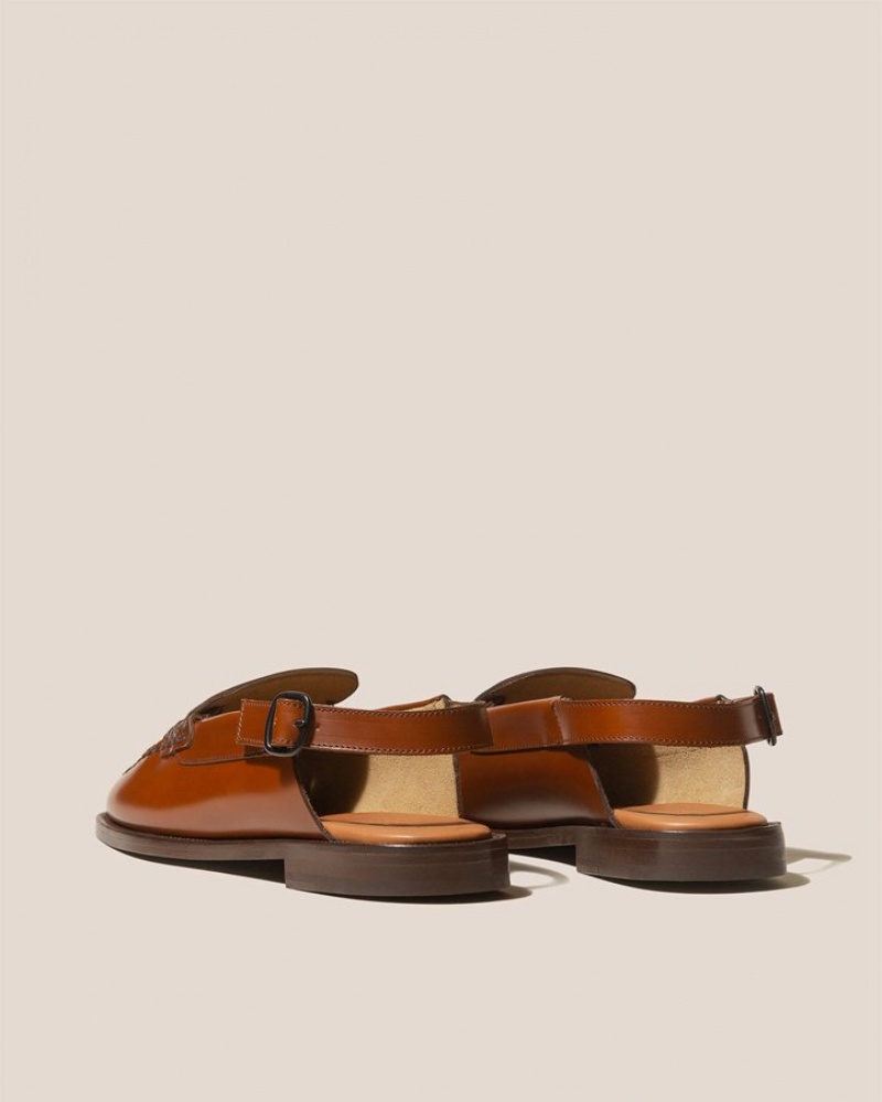 Men's Hereu Sineu Open-toe Slingback Sandals Brown | Canada-49QWSOABG