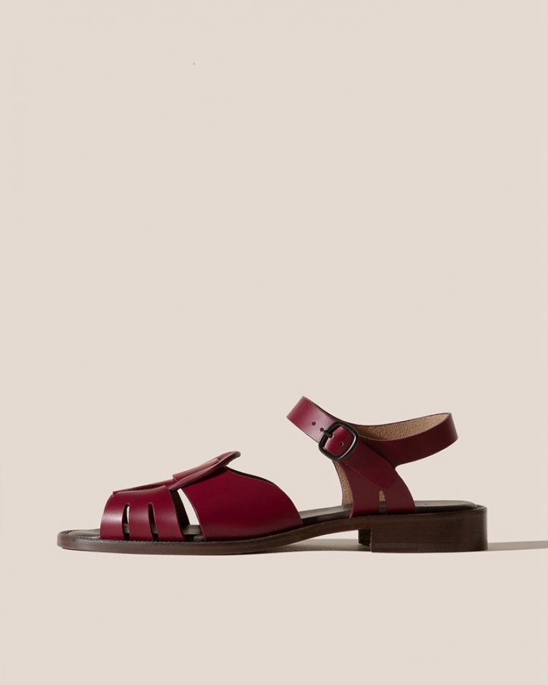 Women\'s Hereu Ancora Fisherman Sandals Burgundy | Canada-86LVTJKPU