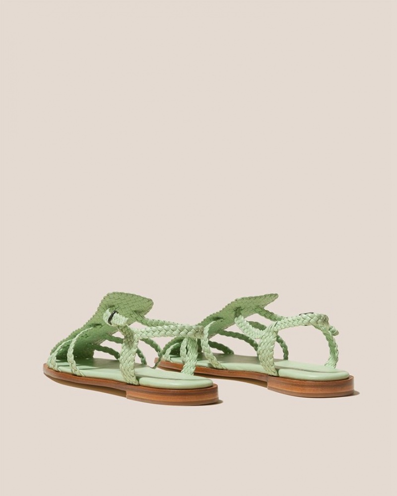 Women's Hereu Galdana Woven Strappy Sandals Mint | Canada-18OPECNAQ