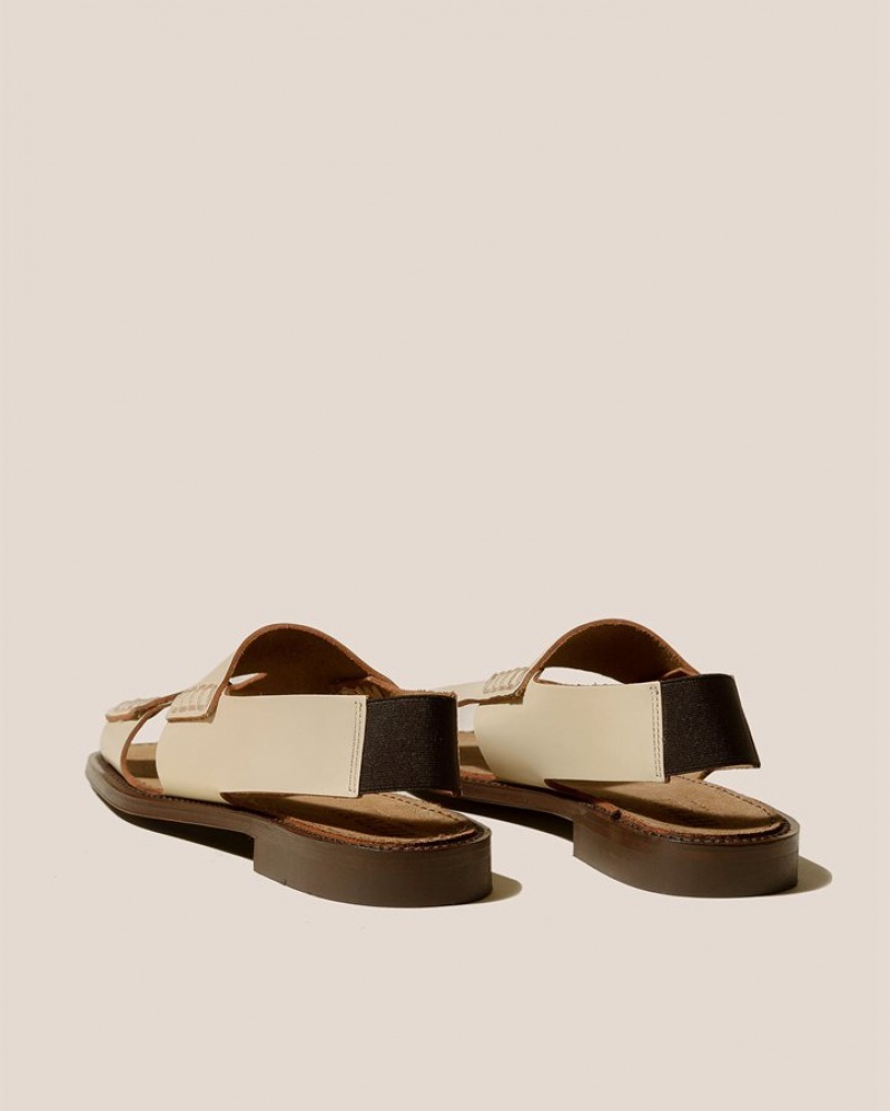 Women's Hereu Llaut Square Slingback Sandals Beige | Canada-25UOEFZCP