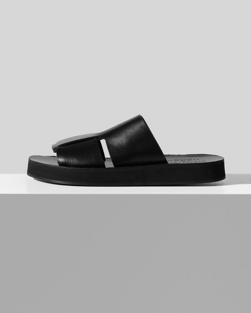 Women's Hereu Studio Nicholson X Slide Black | Canada-70VRDBKFM