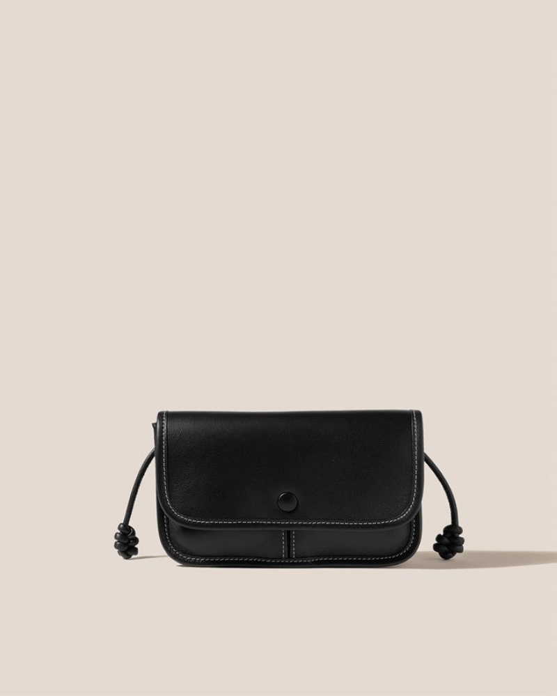 Women's Hereu Terra Mini Square-flat Crossbody Bag Black | Canada-21UOKHQRD